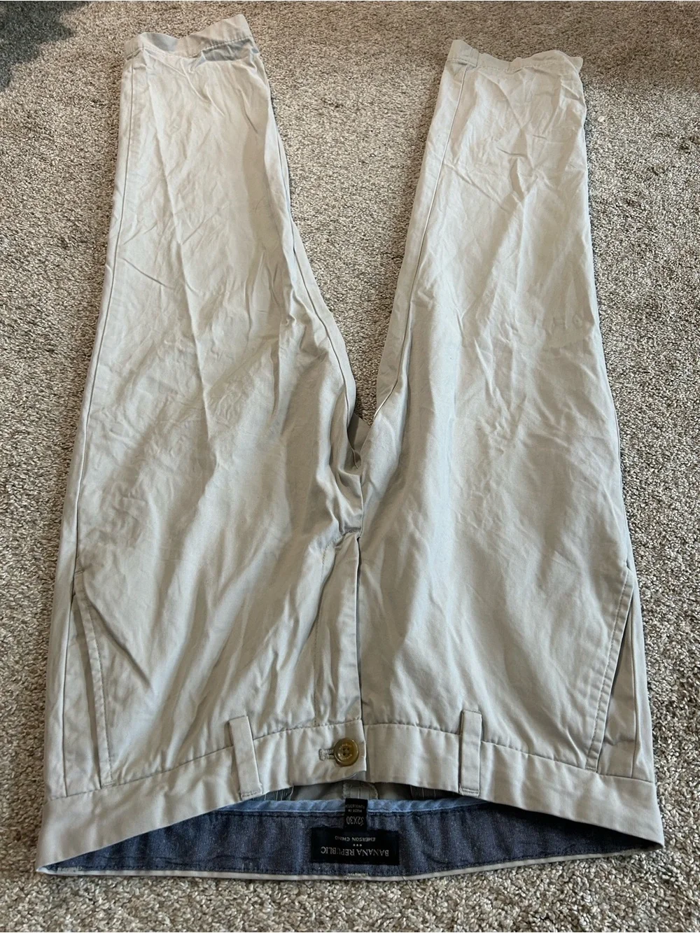 Banana Republic Stone/Tan Chino Dress Pants